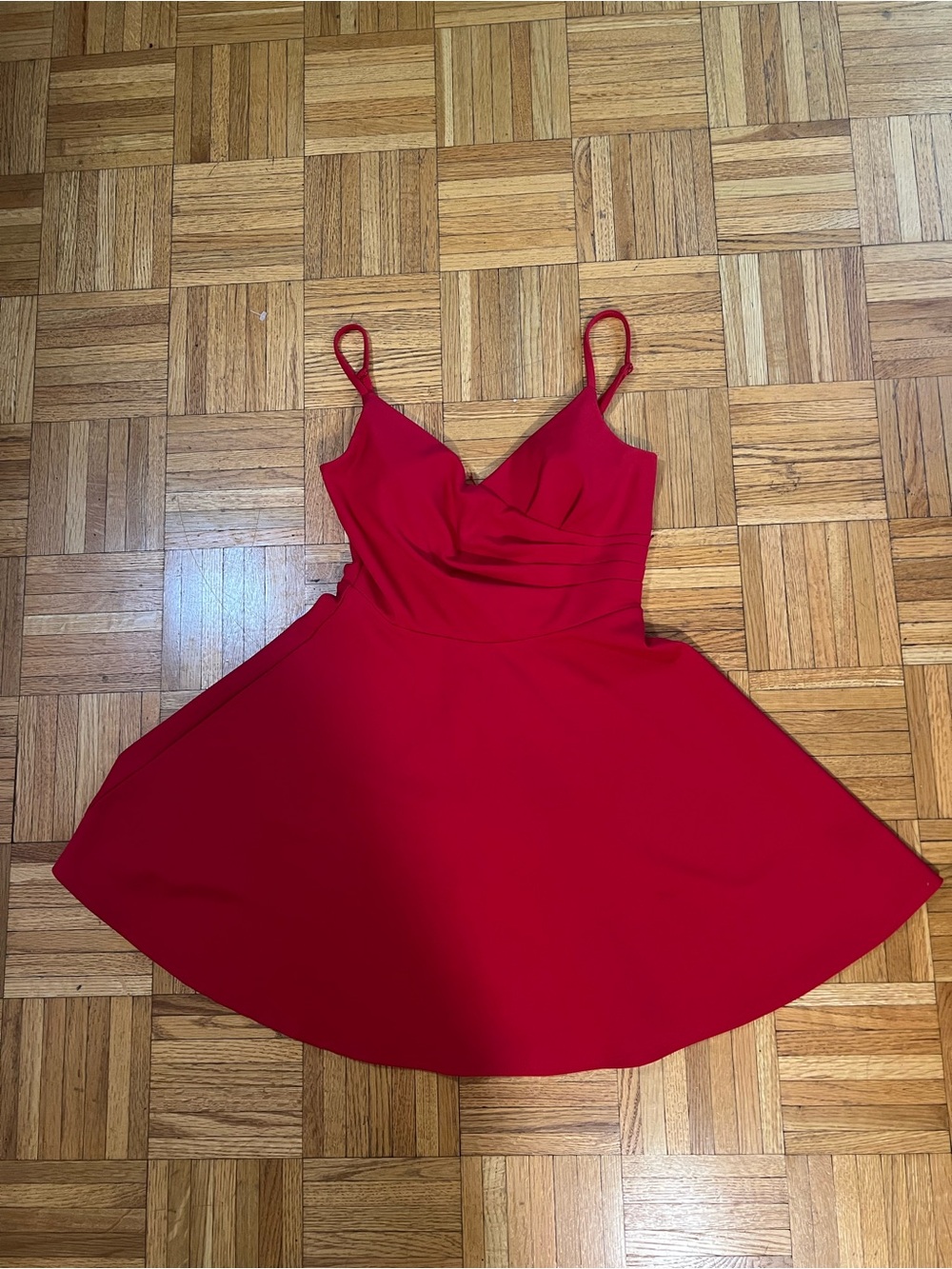 Pop of Red in Trixxi Red Spaghetti Strap Skater Dress size small